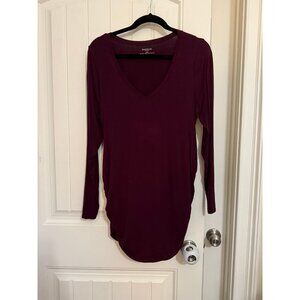 New motherhood maternity long sleeve shirt - large